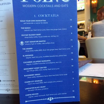 Poets Modern Cocktails and Eats - Cocktail menu - New American Near Me - Baltimore, Maryland Poets Modern Cocktails and Eats - Cocktail menu - New American Near Me - Baltimore, Maryland
