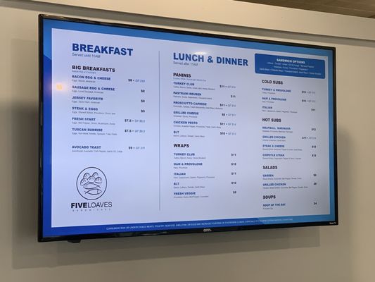 Menu photo 1 Five Loaves Sandwiches New Oxford, PA