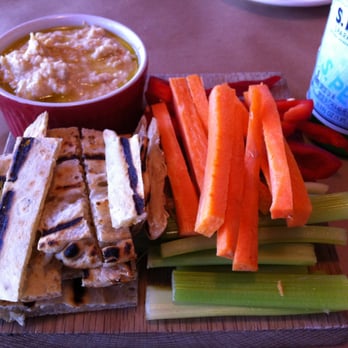 Cafe Malta - Hummus appetizer with crudite and grilled flatbread - $6 - Mediterranean Near Me - Austin, Texas Cafe Malta - Hummus appetizer with crudite and grilled flatbread - $6 - Mediterranean Near Me - Austin, Texas
