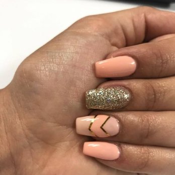 Tip Top Nail Bar - Saw this design on Instagram and Jenny nailed it (no pun intended) They actually look better than the picture I showed her! - Nail Salons Near Me - Tustin, California Tip Top Nail Bar - Saw this design on Instagram and Jenny nailed it (no pun intended) They actually look better than the picture I showed her! - Nail Salons Near Me - Tustin, California