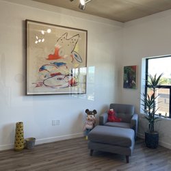 ThinkSpace Art Gallery - Private office with Kaws plush