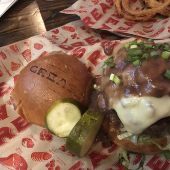 Grease Burger Beer and Whiskey Bar - Ron Burgundy Burger - Burgers Near Me - West Palm Beach, Florida