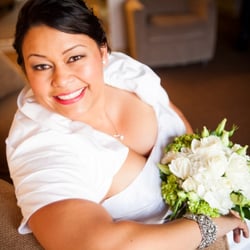 Natalie Cusson Freelance Makeup Design - Alcantar Wedding 4/19/2014 - Natalie did airbrush and fake lashes. Loved the simple elegance she provided. My husband loved it!