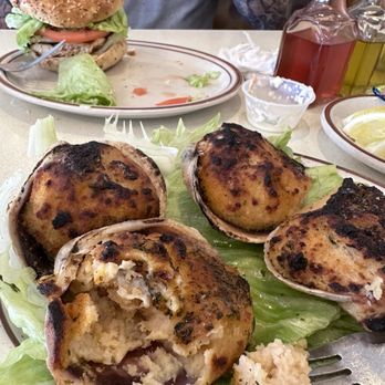 Tremont Diner - Stuffed clams and a custom everything bagel with grilled chicken, lettuce, tomato and raw onions with a bit of oil and vinegar. - Diners Near Me - The Bronx, New York Tremont Diner - Stuffed clams and a custom everything bagel with grilled chicken, lettuce, tomato and raw onions with a bit of oil and vinegar. - Diners Near Me - The Bronx, New York