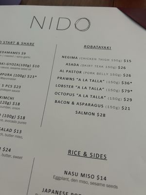 Menu photo 2 Nido San José del Cabo, BCS Menu photo 2 Nido San José del Cabo, BCS