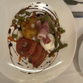 Frasers Gourmet Hideaway - Tomato and mozzarella appetizer - New American Near Me - Oak Harbor, Washington Frasers Gourmet Hideaway - Tomato and mozzarella appetizer - New American Near Me - Oak Harbor, Washington
