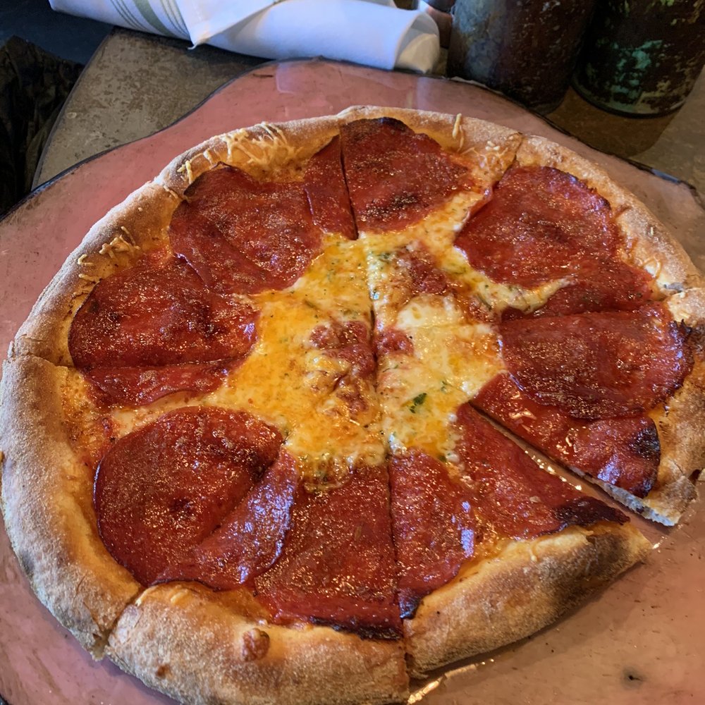 TruFire - 4 cheese Flatbread with pepperoni - New American Near Me - Frisco, Texas TruFire - 4 cheese Flatbread with pepperoni - New American Near Me - Frisco, Texas