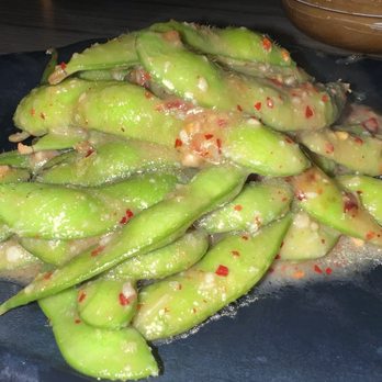 Oji Sushi & Bar - Garlic Chili Edamame - Sushi Bars Near Me - Costa Mesa, California Oji Sushi & Bar - Garlic Chili Edamame - Sushi Bars Near Me - Costa Mesa, California