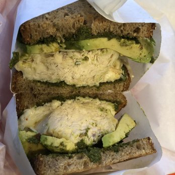 Lovebirds Cafe - Chicken basil whole sandwich ($9) - Juice Bars & Smoothies Near Me - Alhambra, California Lovebirds Cafe - Chicken basil whole sandwich ($9) - Juice Bars & Smoothies Near Me - Alhambra, California