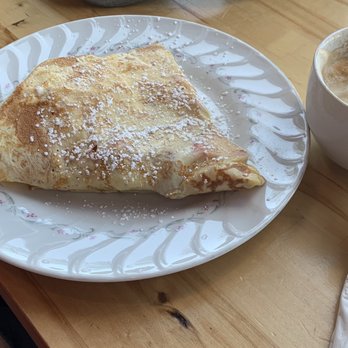 Cafe Astoria - Strawberries and cream crepe and a cappuccino - Coffee & Tea Near Me - Saint Paul, Minnesota