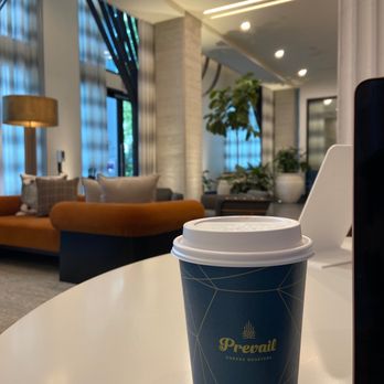 Prevail Union ATL - Coffee cup and space - Coffee Roasteries Near Me - Atlanta, Georgia