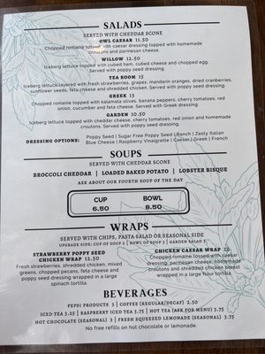 Menu photo 4 The Weeping Willow Tea Room Glen Carbon, IL Menu photo 4 The Weeping Willow Tea Room Glen Carbon, IL