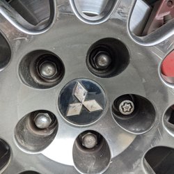 C&H Tire and Car Care Center - Note all the scratches on the wheel where the hub and spokes meet. This is for all 4 wheels.