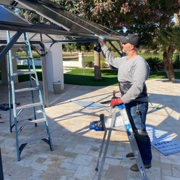 Russ working on pergola