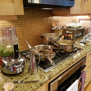 Heart of Cooking - A kitchen during a cook day - Personal Chefs Near Me Heart of Cooking - A kitchen during a cook day - Personal Chefs Near Me