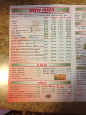 Menu photo 3 Tasty Pizza Dartmouth, NS