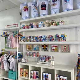 Inside of the store with tons to toys to play and buy