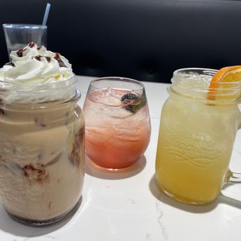 Honey Berry - Iced coffee cocktail, blackberry champagne mule, and M.A. mosa - Pancakes Near Me - Hoffman Estates, Illinois Honey Berry - Iced coffee cocktail, blackberry champagne mule, and M.A. mosa - Pancakes Near Me - Hoffman Estates, Illinois