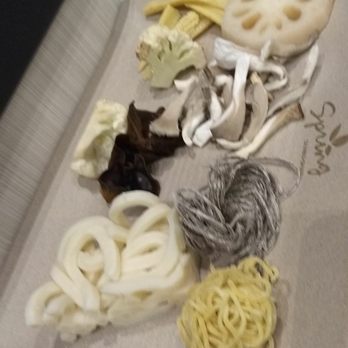 Spring Shabu-Shabu - Dry cold noodles and mushrooms. - Hot Pot Near Me - Boston, Massachusetts