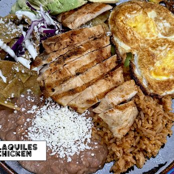 Señor Chilaquiles - Green Chilaquiles with ChickenDive into our vibrant green chilaquiles, featuring crispy tortilla chips smothered in tangy tomatillo sauce, - Mexican Near Me - Soquel, California