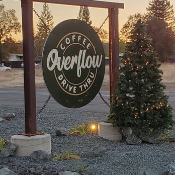 Overflow Coffee - a sign for overflow drive thru - Cafes Near Me - Kelseyville, California Overflow Coffee - a sign for overflow drive thru - Cafes Near Me - Kelseyville, California