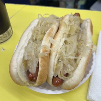 Boulevard Drinks - Hot dog with sauerkraut - Hot Dogs Near Me - Jersey City, New Jersey