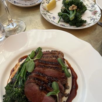 La Plume - Duck breast & rapini side - French Near Me - Toronto, Ontario La Plume - Duck breast & rapini side - French Near Me - Toronto, Ontario