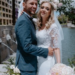 A Royal Moment - Alexandria and her groom!