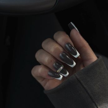 Secrete Nail Bar - Gel x medium length coffin nail French tip - Nail Salons Near Me - Westminster , California