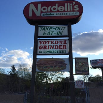 Nardelli's Grinder Shoppe - a sign for a fast food restaurant - Delis Near Me - Waterbury, Connecticut Nardelli's Grinder Shoppe - a sign for a fast food restaurant - Delis Near Me - Waterbury, Connecticut