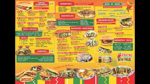 Menu photo 3 Rincon Mexicano Houston, TX