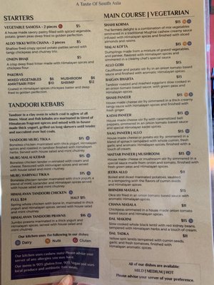 Menu photo 1 Himalayan Spice Bistro Fernie, BC Menu photo 1 Himalayan Spice Bistro Fernie, BC