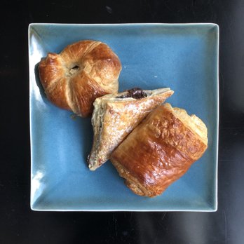 Crema Coffee & Bakery - Left to right: plain croissant, Nutella turnover, pain au chocolat - Coffee & Tea Near Me - Cary, North Carolina
