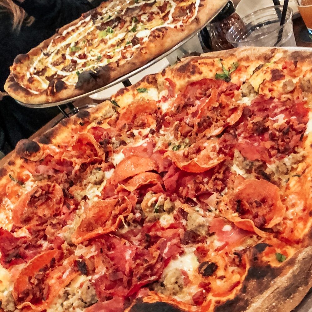 Slice Pizza & Brew - Little Piggy in the front and BBQ in the back. - Pizza Near Me - Birmingham, Alabama Slice Pizza & Brew - Little Piggy in the front and BBQ in the back. - Pizza Near Me - Birmingham, Alabama