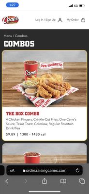 Raising Cane's Chicken Fingers by null