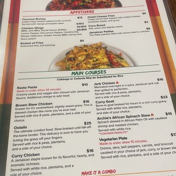 Archie’s Tropical Cuisines - Menu - Caribbean Near Me - Salisbury, North Carolina Archie’s Tropical Cuisines - Menu - Caribbean Near Me - Salisbury, North Carolina