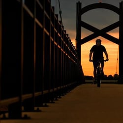 Bike the Greenway - Cruising at Sunset