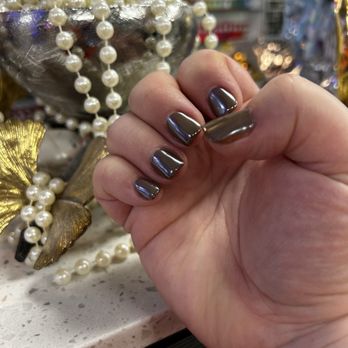 White Heaven Nail Spa - Brown chrome for the fall! - Nail Salons Near Me - Castro Valley, California