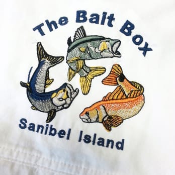 Leaping Lizzards - Embroidery done for The Bait Box - Advertising Near Me - Fort Myers, Florida Leaping Lizzards - Embroidery done for The Bait Box - Advertising Near Me - Fort Myers, Florida