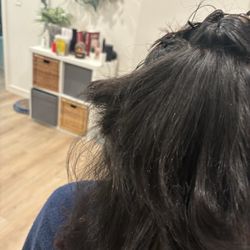 HLR Salon - Back of botched haircut.