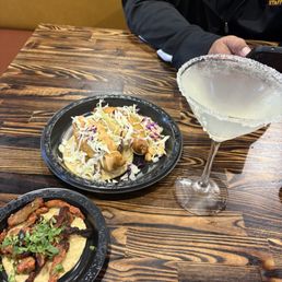 My first round of tacos al pastor and fish tacos with a lemon drop. My first round of tacos al pastor and fish tacos with a lemon drop.