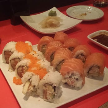 Crazy Fish - Alaska roll and can't remember the name of the other one, but you can choose the type of fish that goes on top! - Sushi Bars Near Me - Albuquerque, New Mexico