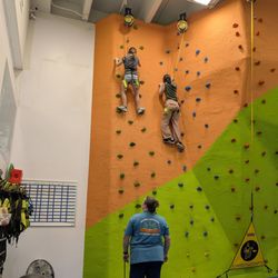 Smyrna Outdoor Adventure Center - Kids on level 2 & 3 walls.