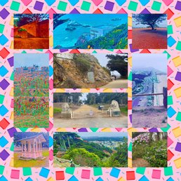 Montage of images from Sutro Heights Park Montage of images from Sutro Heights Park