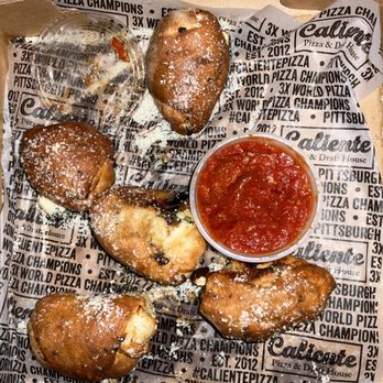Caliente Pizza & Drafthouse - Spinach and feta rolls - Pizza Near Me - Aspinwall, Pennsylvania