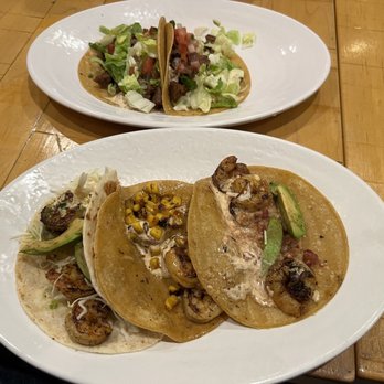 Rubio's Coastal Grill - Shrimp Trio (no cheese) & Classic Steak Tacos - Mexican Near Me - Bakersfield, California