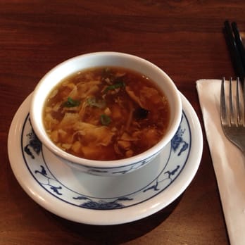 Great China - Complimentary hot sour soup - Chinese Near Me - Berkeley, California Great China - Complimentary hot sour soup - Chinese Near Me - Berkeley, California
