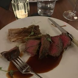 Filet mignon with bone marrow. Filet mignon with bone marrow.