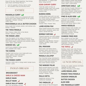 Zaan Indian Cuisine - New Menu - Side 2 - Indian Near Me - Tallahassee, Florida Zaan Indian Cuisine - New Menu - Side 2 - Indian Near Me - Tallahassee, Florida