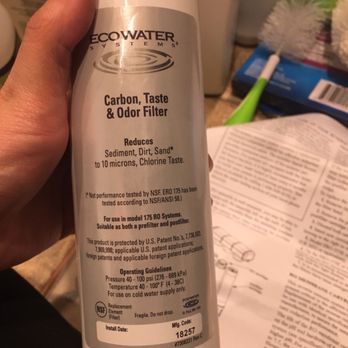 Dupure - My system is a ERO175 (pictured) and they sent me a filter for a 375 hero. - Water Purification Services Near Me - Houston, Texas Dupure - My system is a ERO175 (pictured) and they sent me a filter for a 375 hero. - Water Purification Services Near Me - Houston, Texas